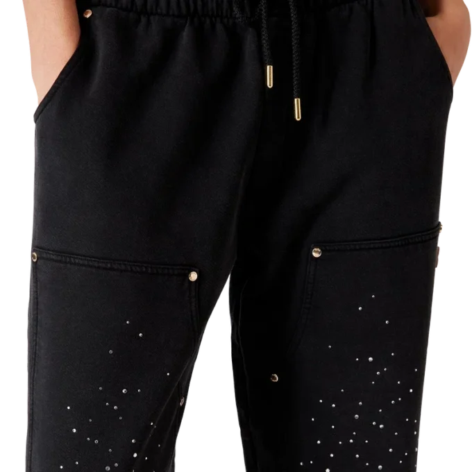 La Pramonition sweatpants med krystalpynt