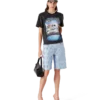 Denim Shorts med krystalpynt Denim Shorts med krystalpynt