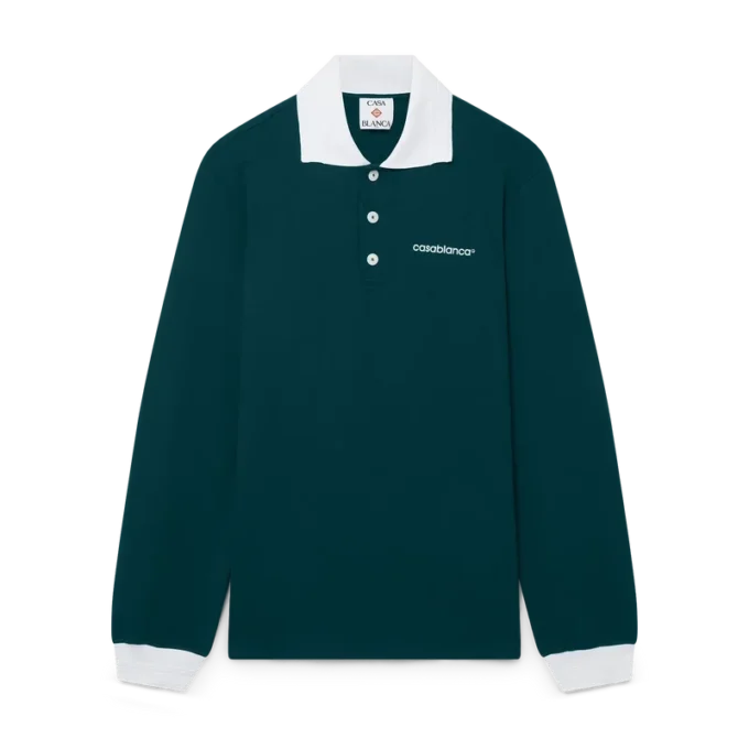 Langærmet poloshirt
