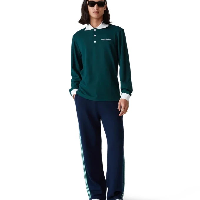 Langærmet poloshirt