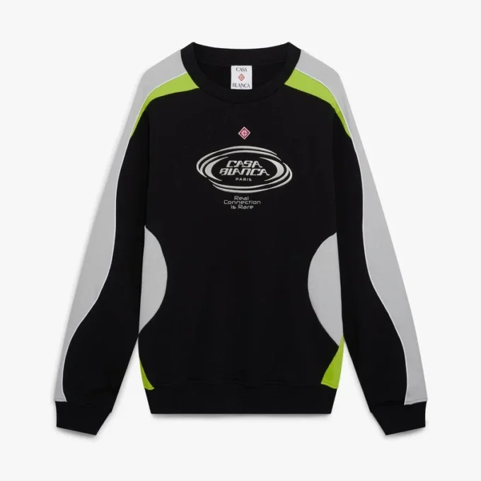 Langærmet sweatshirt med farveblokke Langærmet sweatshirt med farveblokke