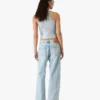 Light Wash Graffiti-jeans