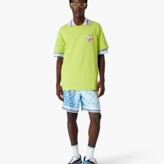 Lime Flower Court Icon kortærmet T-shirt