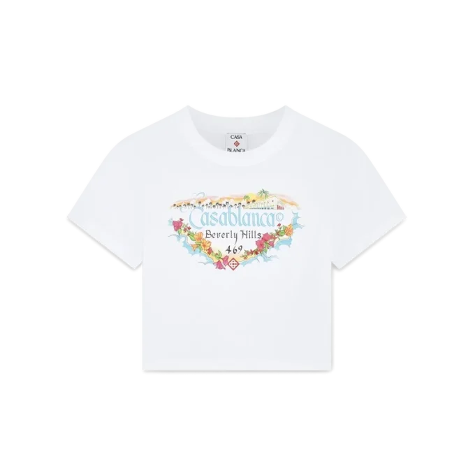 Los Angeles Store Cropped Baby Tee Los Angeles Store Cropped Baby Tee