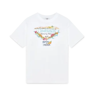 Los Angeles Store T-shirt med trykt logo og korte ærmer