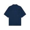 Marineblå monogram-kortærmet skjorte