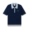Merino-strikket tennis-poloskjorte