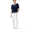 Merino-strikket tennis-poloskjorte