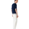 Merino-strikket tennis-poloskjorte