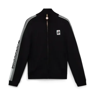 Merino-strikket trackjakke