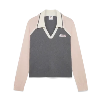 Merino Tennis langærmet Poloshirt
