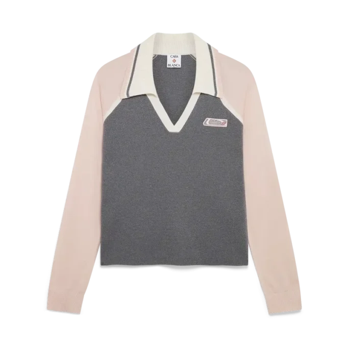 Merino Tennis langærmet Poloshirt