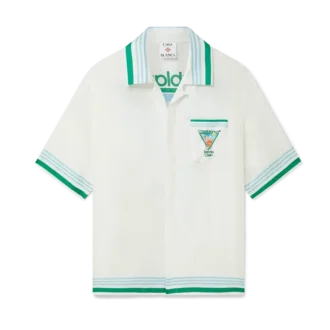 Metaphysical Tennis Icon kortærmet silke-skjorte Short