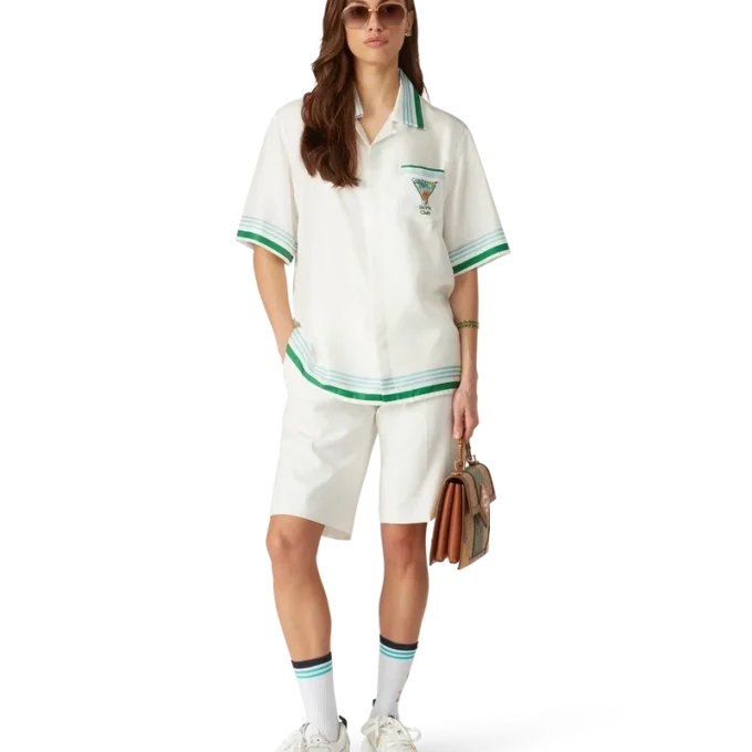 Metaphysical Tennis Icon silke-skjorte