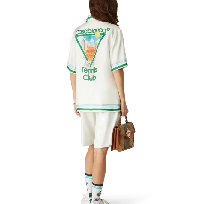 Metaphysical Tennis Icon silke-skjorte