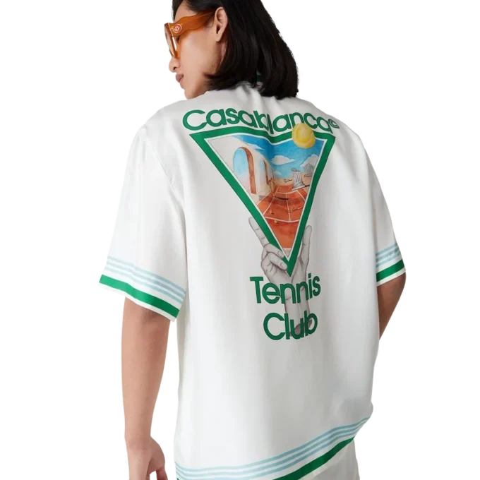 Metaphysical Tennis Icon silke-skjorte
