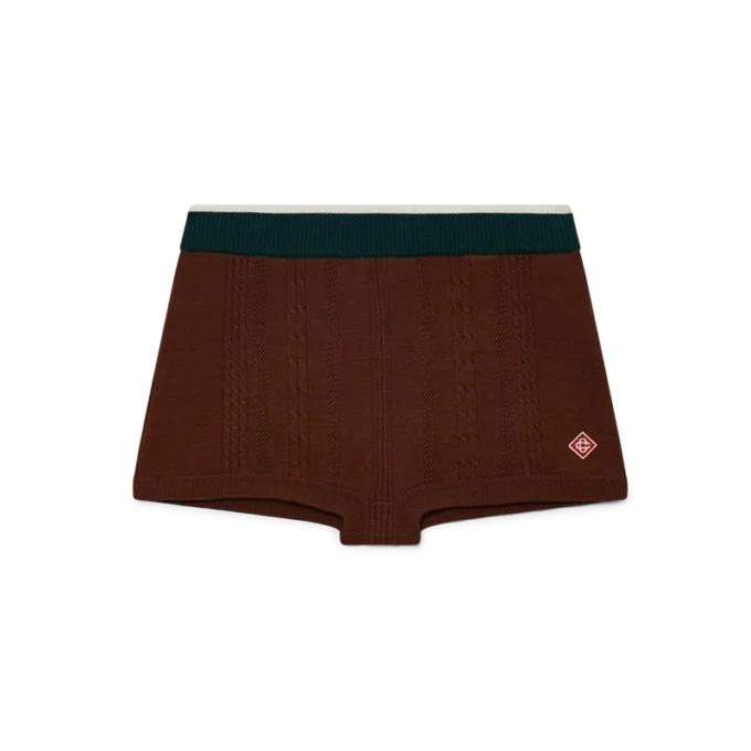 Mini-shorts i kabelstrik
