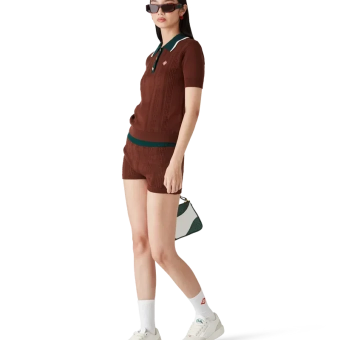 Mini-shorts i kabelstrik