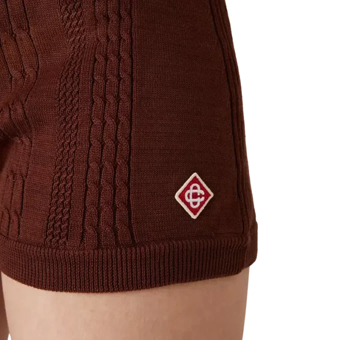Mini-shorts i kabelstrik
