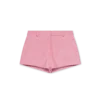 Mini-shorts i præget læder