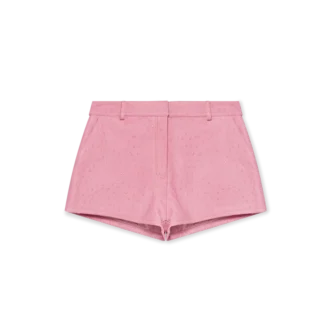 Mini-shorts i præget læder
