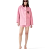 Mini-shorts i præget læder