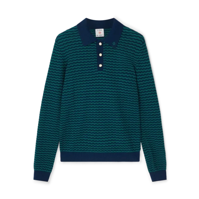 Mini Wave-poloskjorte Mini Wave-poloskjorte