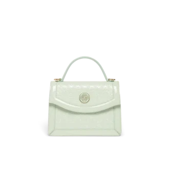Mint Monogram-præget Mini Jeanne-taske