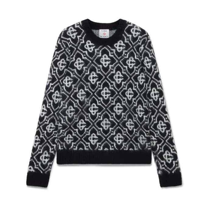 Mohair-trøje med monogram Mohair-trøje med monogram