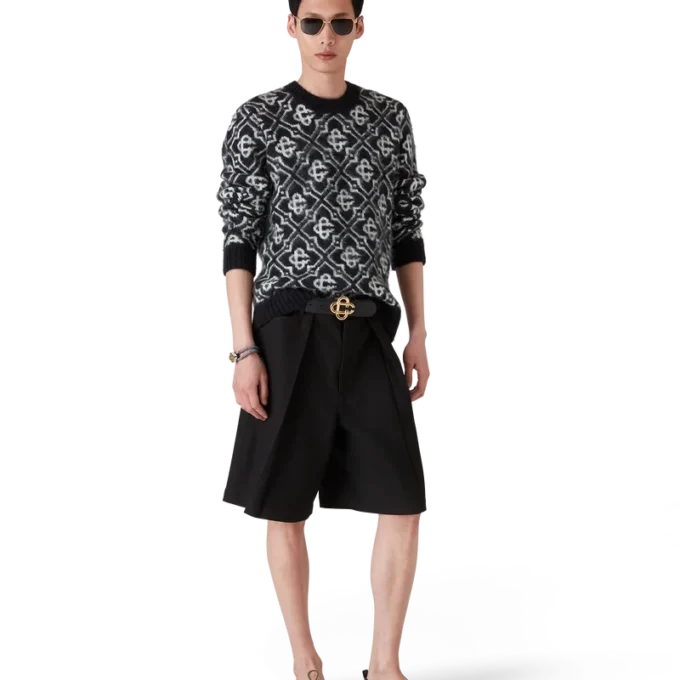 Mohair-trøje med monogram Mohair-trøje med monogram