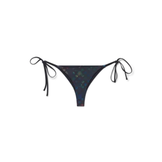 Monogram-bikinibund med snore