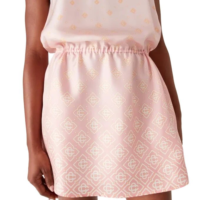 Monogram Degrade silke-kjole