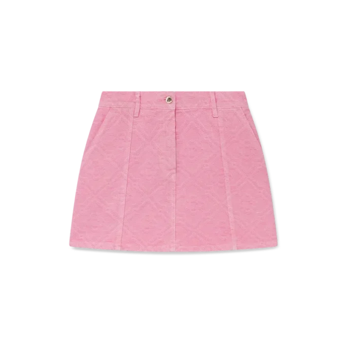 Monogram-denimnederdel