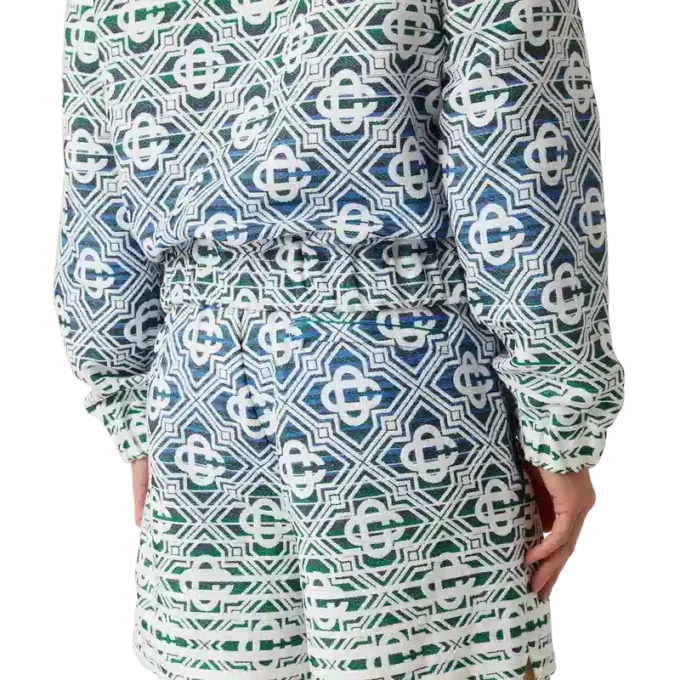 Monogram-frotté-shorts med farveovergang Monogram-frotté-shorts med farveovergang