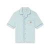 Monogram-frotté-skjorte med korte shorts