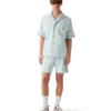 Monogram-frotté-skjorte med korte shorts