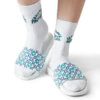 Monogram-frottéslippers til kvinder