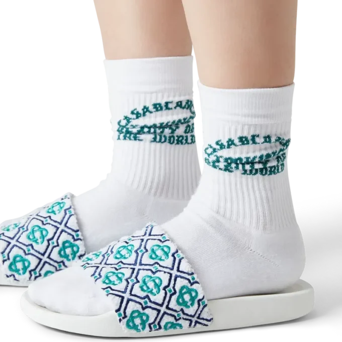 Monogram-frottéslippers til kvinder