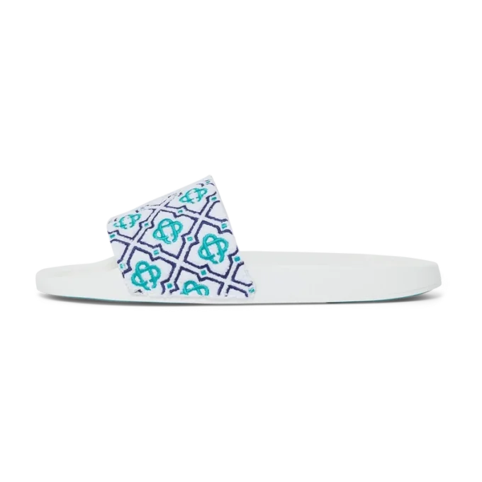 Monogram-frottéslippers til kvinder