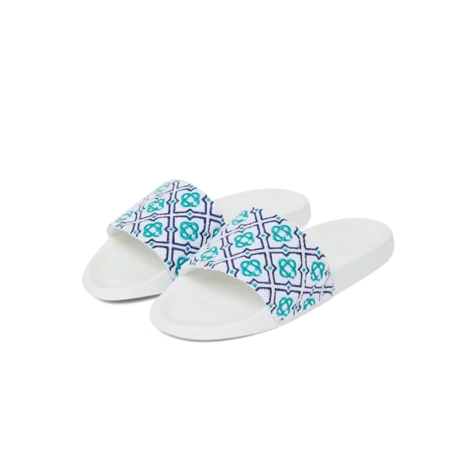 Monogram-frottéslippers til kvinder