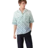 Monogram Gradient-frotté-skjorte med korte shorts Monogram Gradient-frotté-skjorte med korte shorts