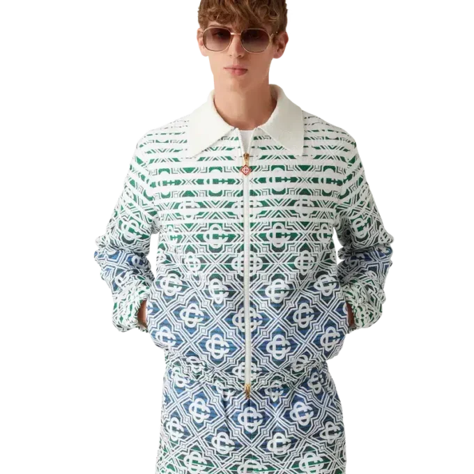 Monogram Gradient-frottéjakke