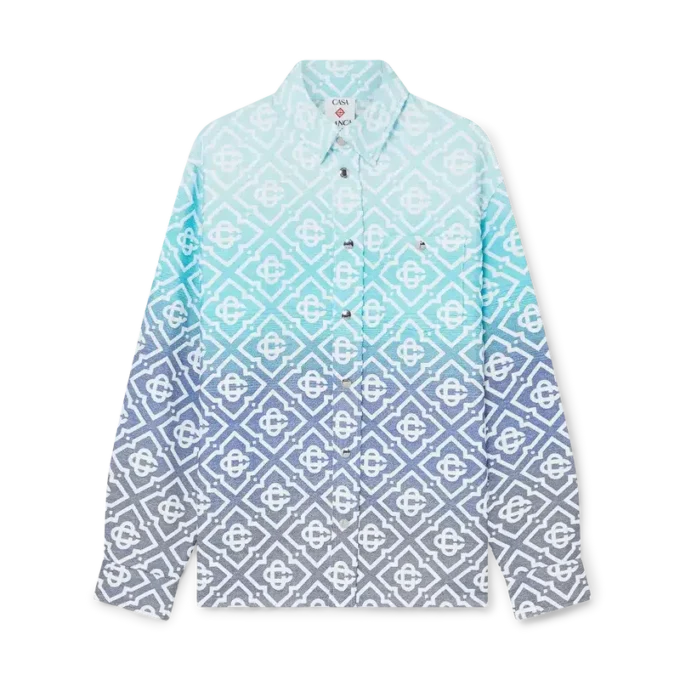 Monogram Gradient Jacquard Shacket Monogram Gradient Jacquard Shacket
