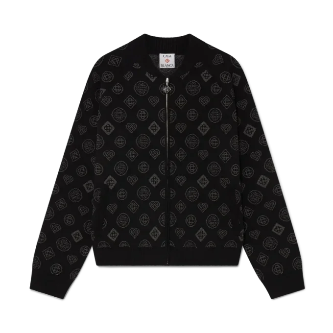 Monogram Jacquard-bomberjakke Monogram Jacquard-bomberjakke