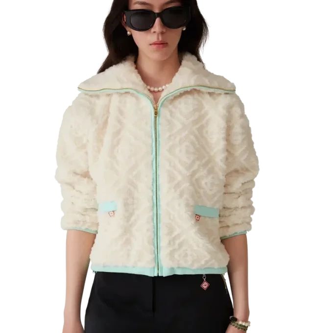 Monogram Jacquard fleecejakke