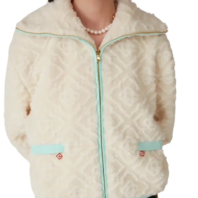 Monogram Jacquard fleecejakke