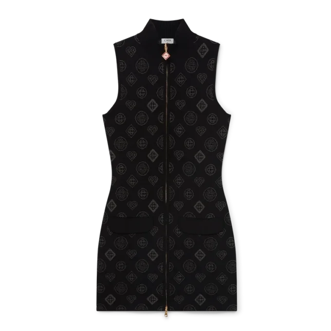 Monogram Jacquard-kjole Monogram Jacquard-kjole