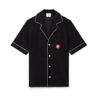 Monogram Jacquard kortærmet frottéskjorte