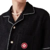 Monogram Jacquard kortærmet frottéskjorte Monogram Jacquard kortærmet frottéskjorte