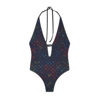 Monogram Plunge-badedragt